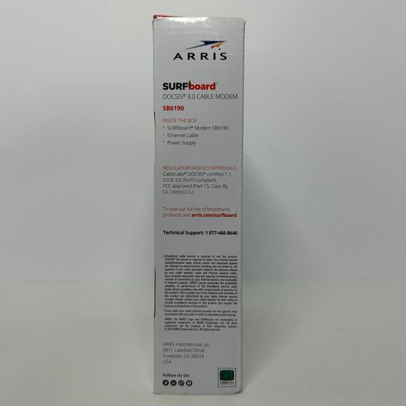 Arris SURFboard SB6190 DOCSIS 3.0 Cable Modem - Picture 4 of 12